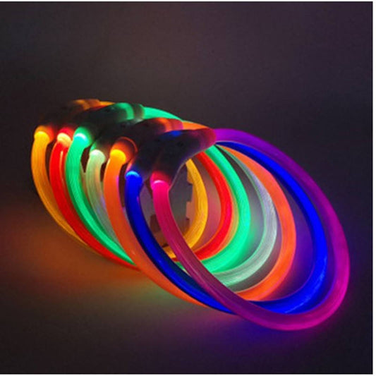 Nylon LED Pet Glow Collar