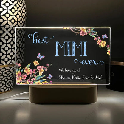 Personalized Night Light Custom Name Mom Grandma