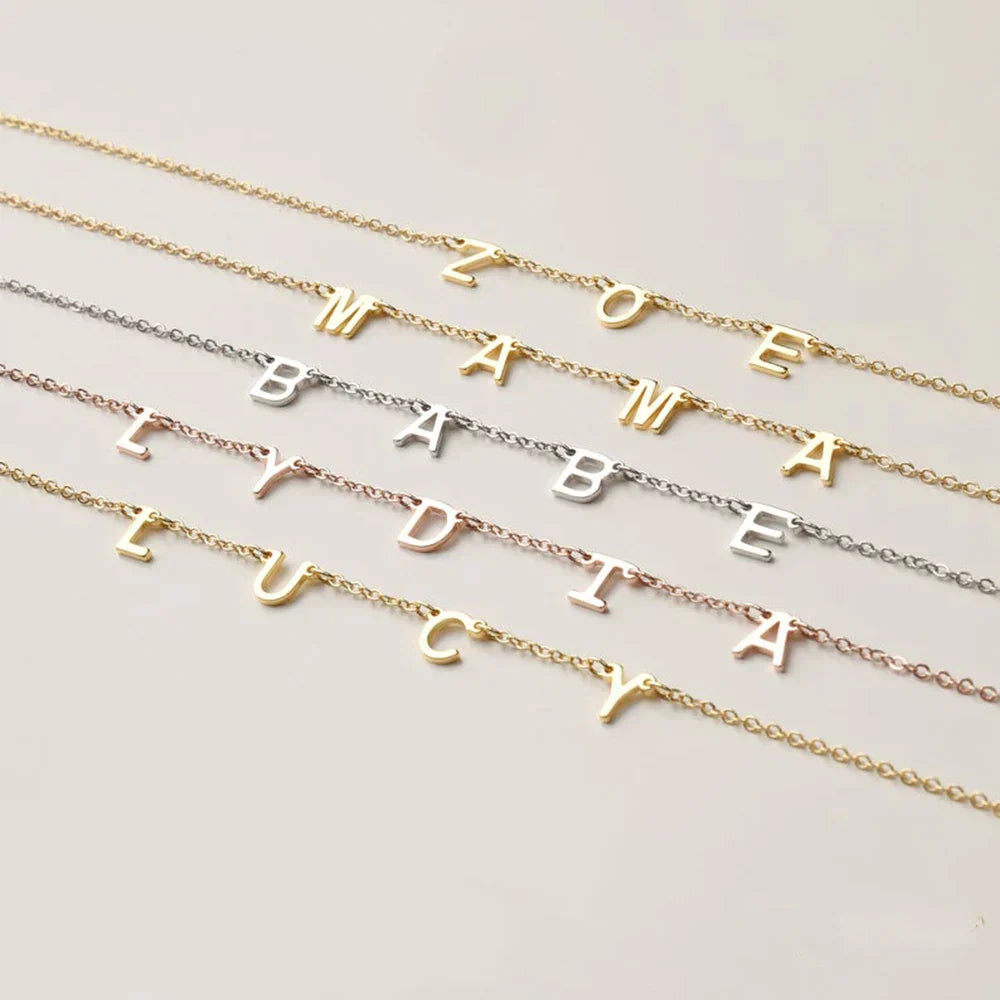 Necklace with Delicate Initials