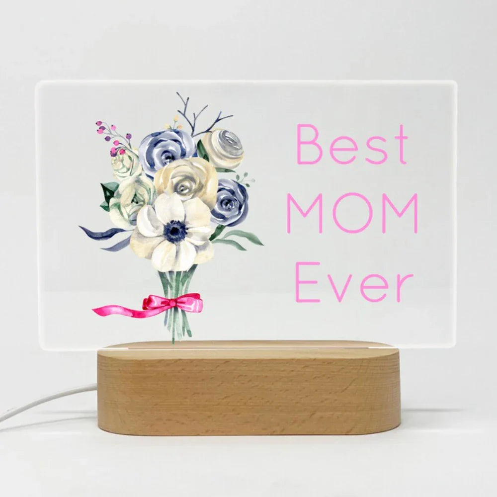 Personalized Night Light Custom Name Mom Grandma