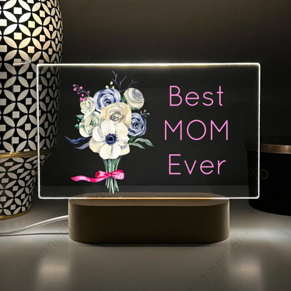 Personalized Night Light Custom Name Mom Grandma