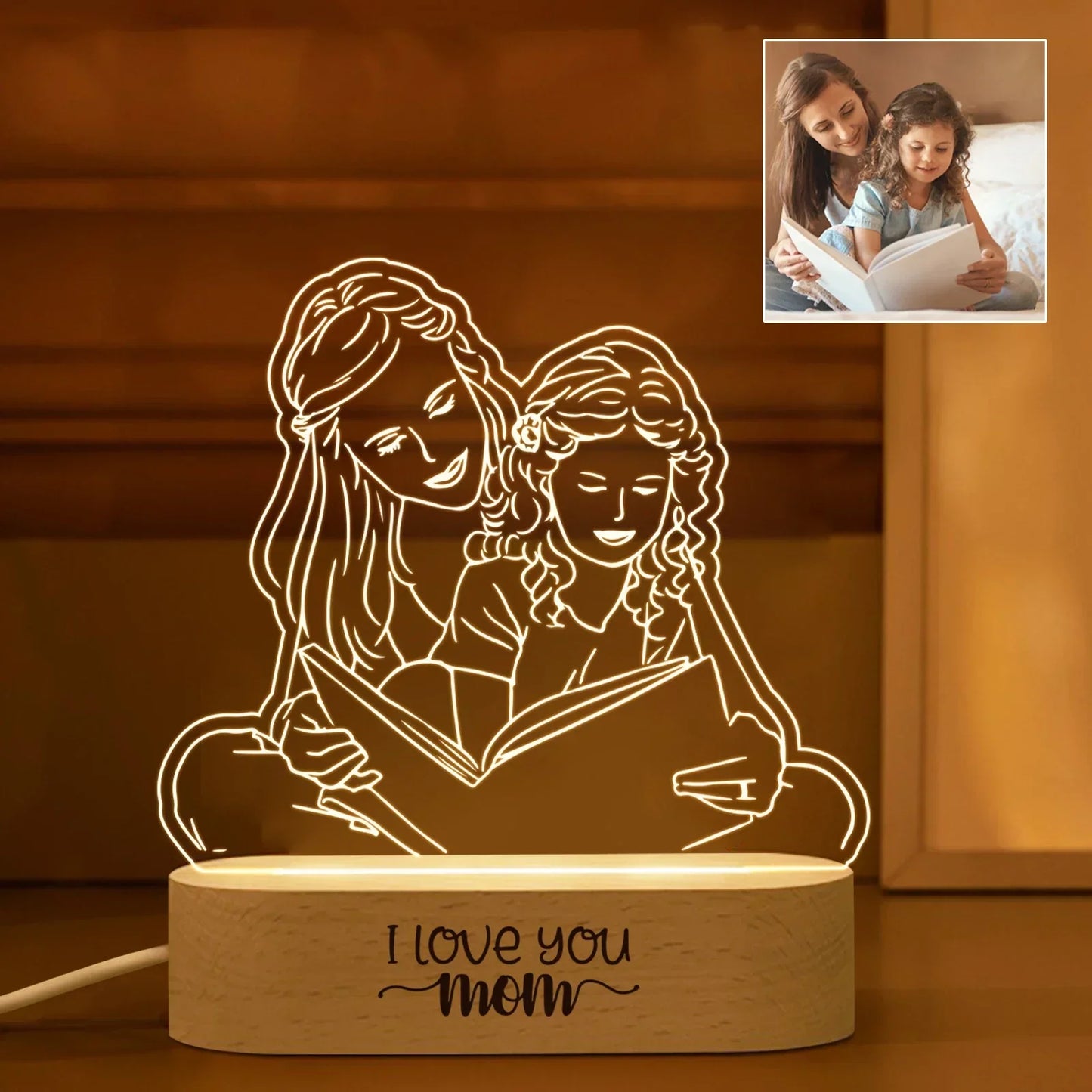 Personalized Photo and Text Lamp