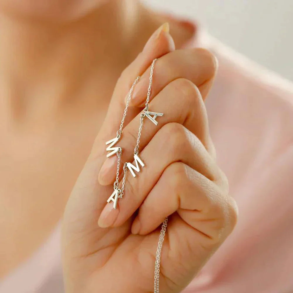 Necklace with Delicate Initials