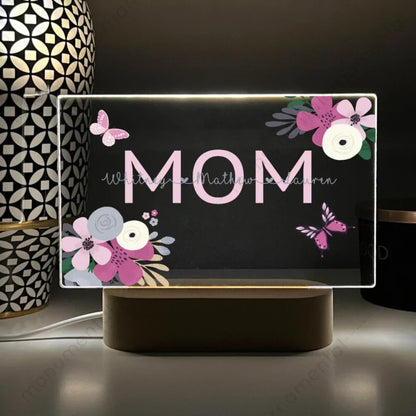 Personalized Night Light Custom Name Mom Grandma