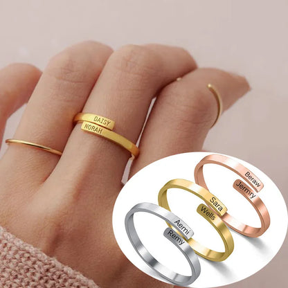 The Adjustable Engraved Ring