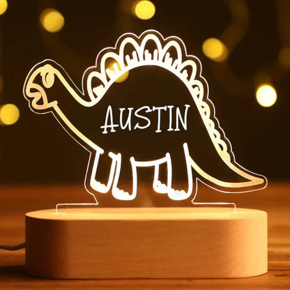 Personalized Baby Dino Lamp