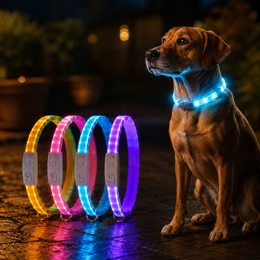 Nylon LED Pet Glow Collar